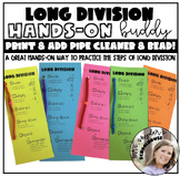 Long Division Hands-On Buddy | Long Division Steps | Long 