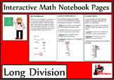 Long Division Lesson for Interactive Math Notebooks
