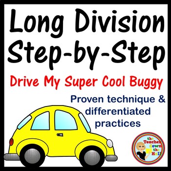 Preview of Long Division Step by Step Instructions and Printables!