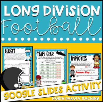 Preview of Long Division Math Activity | Google Classroom Activity 