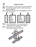 Long Division Math Center and Homework