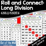 Long Division Math Game: Roll and Connect (6.NS.2/5.NBT.6)
