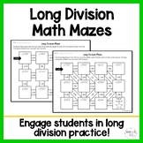 Long Division Math Mazes 