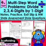 Long Division Multi-Step Word Problems: notes, CCLS practi
