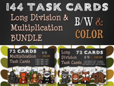Long Division & Multiplication Task Card Bundle