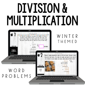 Preview of Long Division & Multiplication Word Problems
