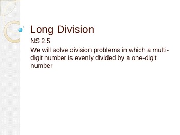 Long Division Power Point by Stacy Ward | Teachers Pay Teachers