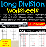 Long Division Practice: 3-Digit and 4-Digit by 1-Digit