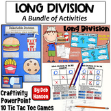 Long Division Practice Bundle: PowerPoint, Games, Craftivity