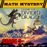 Long Division Practice Game Math Mystery Activity Worksheets 