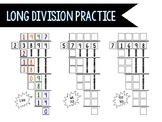 Long Division Practice Graphic Organizer