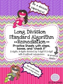 Long Division Practice Sheets