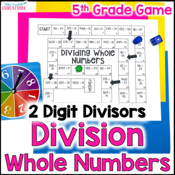 Preview of Long Division Practice with 2 Digit Divisors Game - Division of Whole Numbers