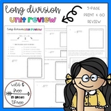 Long Division Print & Go Unit Review