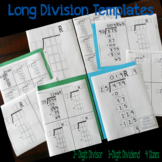 Long Division Problem Template 2-Digit Divisor 3-Digit Div