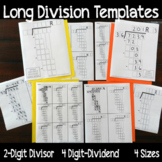 Long Division Problem Template 2-Digit Divisor 4-Digit Div