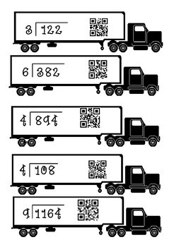 Preview of Long Division QR Codes