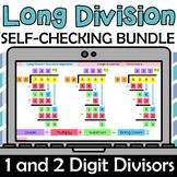 Long Division Self-Checking digital bundle, with single & 