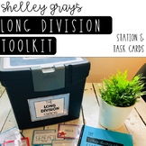 Long Division Station and Task Cards