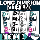 Long Division Steps (DMSBR) Bookmark Math Resource 4th & 5