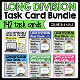 Long Division Task Card Bundle | 6 sets | 4.NBT.B.6 | 4.OA