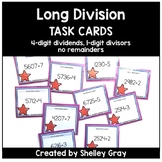 Long Division Task Cards: 4-digit by 1-digit, no remainders