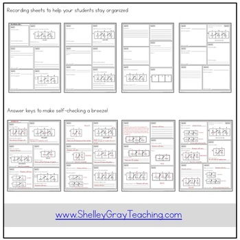 Long Division Task Cards: The Grid Method by Shelley Gray | TpT