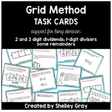 Long Division Task Cards: The Grid Method