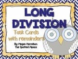 Long Division Task Cards with Remainders