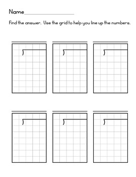 Long Division Template by Nyra The Learner TPT