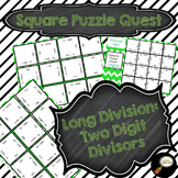 Long Division: Two Digit Divisor - Square Puzzle Quest