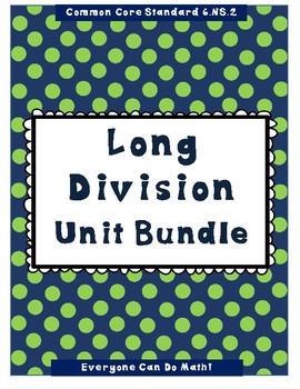 Preview of Long Division Unit Bundle