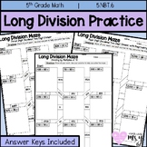 Long Division Maze Practice