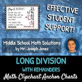 Long Division With Remainders: DIY Math Anchor Chart CLIPCHART