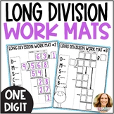 Long Division Work Mats for Standard Algorithm - Divide by