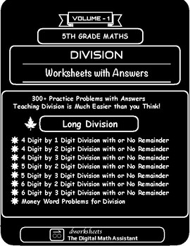5th grade math worksheets long division