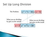 Long Division of Polynomials Animated PowerPoint