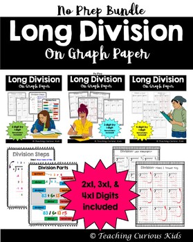Preview of Long Division on Graph Paper Bundle