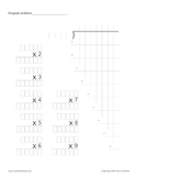 Long Division teaching template