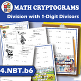 Long Division with 1-Digit Divisors | Cryptogram Puzzles |