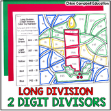 Long Division with 2 Digit Divisors 5th Grade Christmas Ma