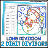 Long Division with 2 Digit Divisors 5th Grade Winter Math 