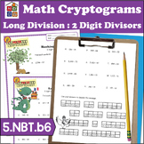 Long Division with 2-Digit Divisors | Cryptogram Puzzles |