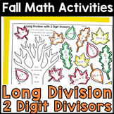 Long Division with 2 Digit Divisors 5th Grade Thanksgiving
