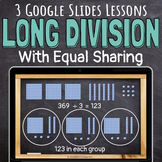 Long Division with Base Ten Blocks Equal Sharing Math Less