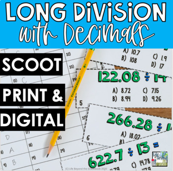 long division with decimals division game 5th grade math review worksheets