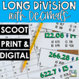 Long Division with Decimals | Division Game | 5th Grade Math Worksheets