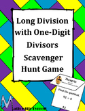 Long Division with One-Digit Divisors Scavenger Hunt Game