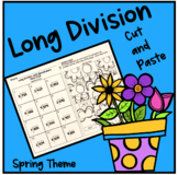 Long Division with Remainders Cut and Paste {Spring Theme}