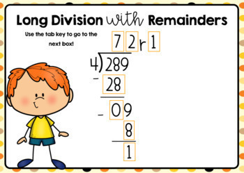 Long Division With Remainders Digital Boom Cards | 4Th And 5Th Grade